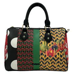 Desigual(デシグアル) ハンドバッグ - 黒×グリーン×マルチのサムネイル