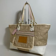 2511-106｜美品｜コーチ ショルダーバッグ レザー ネイビー - メルカリ