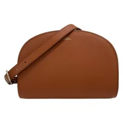 A.P.C.(アーペーセー) ショルダーバッグ ハーフムーン ブラウン 斜めがけ/ミニバッグ レザー