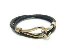 HERMES エルメス チョーカー ジャンボ - ブラック系 レザー ユニ