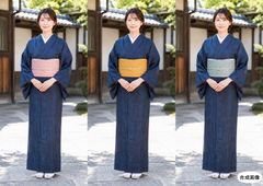 阿波しじら織木綿着物☆きもの単衣徳島浴衣きものやまと大塚呉服店 