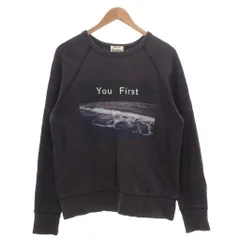 アクネ ストゥディオズ Acne Studios スウェットシャツ XS 紺 ネイビー 写真プリント ラウンドネック 長袖 /SC ■ECF004のサムネイル