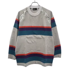 kolor カラー 19SS マルチボーダーロングスリーブTシャツ 19SCM-T02201 ミックスカラー 1のサムネイル