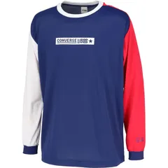 コンバース CONVERSE  プリントロングスリーブシャツ バスケットボール Ｔシャツ 半袖Ｔシャツメンズ （cb252360l-2811）、C.ネイビー×ホワイト