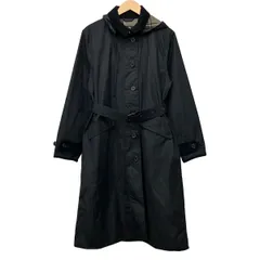 Barbour(バーブァー) コート サイズ38 M レディース美品  - 黒 長袖/ジップアップ/フード着脱可/秋のサムネイル