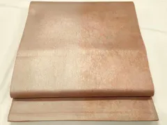 平和屋着物◎六通柄袋帯　霞文　引箔　正絹　逸品　DABE3910qpのサムネイル