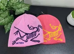 ARC'TERYX BIRD HEAD トーク コンボ ピンク & レッド イエロー メリノ ウール スキー ビのサムネイル