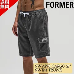 FORMER フォーマー SWANS CARGO 21” SWIM TRUNK FBO-26106 メンズ ボードショーツ サーフパンツ 水着 トランクス 海パン サーフィン 水陸両用 送料無料