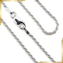 【新品】 [LocoMocoAloha] ハワイアンジュエリー ネックレス チェーン ロープ チェーンｘ1.5mm 【正規品】 ジュエリー