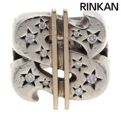 テンダーロイン T-$ RING/ダラー 8Kコンビダイヤシルバーリング メンズ