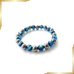GOLD STONE テラヘルツ鉱石 ボーンカット ブレスレット 氷を溶かす 