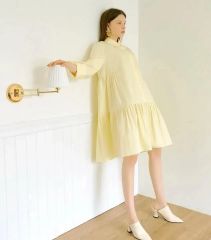 ☆りん様専用☆overE ウエストシャーリングワンピース スカイブルー