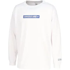 コンバース CONVERSE  プリントロングスリーブシャツ バスケットボール Ｔシャツ 半袖Ｔシャツメンズ （cb252360l-1100）、ホワイト