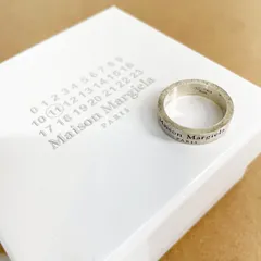 Maison Margiela Engraved Logo Ring メゾン マルジェラ エングレーブ ロゴ リング シルバー925 17号 Ks5-10のサムネイル