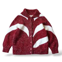 ARTISTIC PATTERN 2WAY KNIT CARDIGAN / 総柄 アート ニット カーディガン