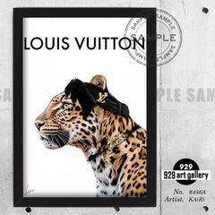 LOUIS VUITTON type☆A4額装済オマージュアートインテリアポスター#338