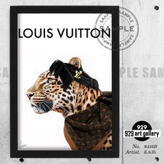 LOUIS VUITTON type☆A4額装済オマージュアートインテリアポスター#262