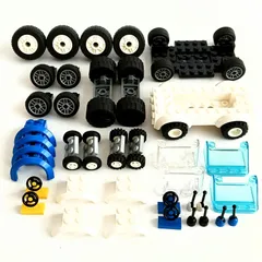 レゴ 正規品 中古 タイヤ(車7台分)・車部品 レゴブロック【管理番号：3836】のサムネイル
