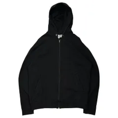 PLAY COMME des GARCONS(プレイコムデギャルソン) 24SS Cotton Zip-Up Hoodie With Black Emblem コットン ジップアップ パーカー ハート ロゴ AX-T343 XL ブラック AD2024/2のサムネイル