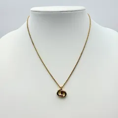 Christian Dior（クリスチャン・ディオール）ヴィンテージ CDロゴ ネックレス ゴールドカラー