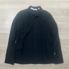 ユニクロ x ルメール ブラック 長袖 シャツ L/100