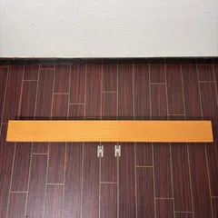 無印良品 壁に付けられる家具 オーク材 長押 88cm 壁掛け棚 ウォールシェルフ MUJI ウォールフック 収納 廃盤のサムネイル
