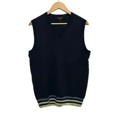 Paul Smith Collection(ポール スミス コレクション) ベスト サイズXL メンズ - ダークネイビー×ライトグリーン×マルチ ボーダー