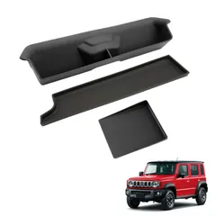 特価商品 Coleya 3個セット ジムニー ノマド JC74(5ドア) 2024~専用 シリコンコンソールトレイマット オープントレイマット 上/下段 シリコン製 滑り止め 取付け簡単 車種専用設計 キズ防止 カーアクセサリー