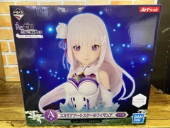 【未開封中古品】 一番くじ Re:ゼロから始める異世界生活 あなたに、精霊の祝福がありますように A賞 エミリア アートスケールフィギュア