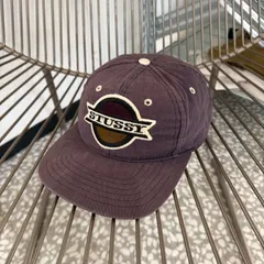STUSSY / 90’s usa製 cap 白タグ size Free オールドステューシー　キャップ　フェード　茄子紺　白タグ　帽子　ストリート　ユニセックス　sk8 オールシーズン ショーン　vintage