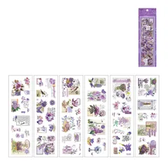 【数量限定】コラージュ素材 シール フレーク 透明 箔押し 蝶々 花 キラキラ アクリル 防水ステッカー 詰め合わせ フレーク ステッカー フレーム 透かし彫り 背景紙 和風 おしゃれ 素材紙 紙もの パック シールシート 手帳デコ 付箋 飾り かわいい おし