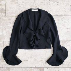 ミラショーン ☆ 総柄 長袖 シャツ ブラウス 42 日本製 ボタニカル柄