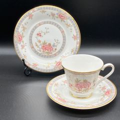 ロイヤルドルトン カントン トリオ セット シノワズリ 金彩 英国