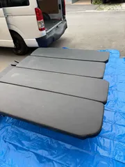 【引取限定】ハイエース ミドルワイド ベッドキット リアヒーター装着車用 白ステッチ 新車外し(管理番号BM1)のサムネイル