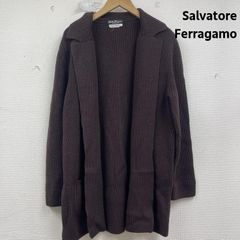 新品タグ◇サルヴァトーレフェラガモ アシンメトリー ニットドレス