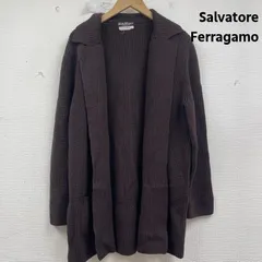 サルヴァトーレフェラガモ リブニット ウール ロング ボタンレス カーディガン レディース L ISItems【USED】【古着】【中古】50158950のサムネイル