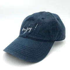 アニエスベー agnesb キャップ 帽子 ネイビー 紺 綿 enjoy刺繍のサムネイル