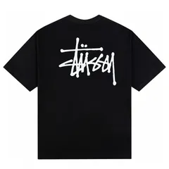 【新品未使用】STUSSYステューシー 定番 クルーネック 半袖Tシャツ コットン100% プルオーバー ユニセックス男女兼用