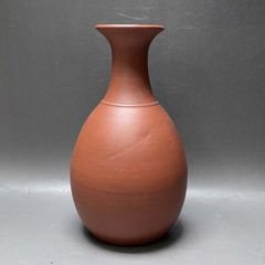 A14 常滑焼　梅花刻紋　鶴首花入　　陶元謹製　高さ23.5cm 茶道具 A14 常滑焼 梅花刻紋 鶴首花入 陶元謹製 高さ23.5cm 茶道具 - メルカリ