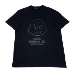 希少アイテム】MONCLER 迷彩ロゴ ワッペンTシャツ 黒 L - メルカリ