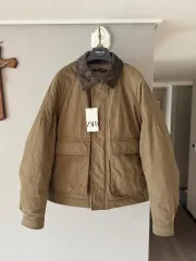 ZARA ザラ コーデュロイ KARA（カラ）ファー ダウン アウター XL 新品 出品のサムネイル