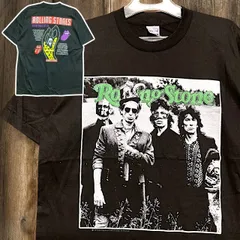 バンド Tシャツ ローリングストーンズ　The Rolling Stones 女たち Some Girls ツアー スパイクタン VOODOO LOUNGE シングルステッチ 写 音楽 黒 USA製  Lサイズ  古着 ビンテージ used  p10
