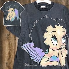 Betty Boop ベティーブープ 天使 フェードTシャツ 黒 XL - メルカリ