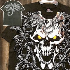 LIQUID BLUE リキッドブルー メデューサ スカル蛇 Tシャツ Lサイズ 
