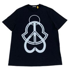 MONCLER ワッペン Tシャツ ネイビー S 国内正規品 3S763 - メルカリ