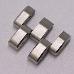 良品 箱付 ブライトリング Dバックル 22mm用 クロコベルト シルバー