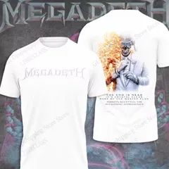 新品 メガデス MEGADETH ドライ生地 Tシャツ XLサイズ 総柄 ラストアルバム バンドTシャツ ミュージックTシャツ アーティストTシャツ 両面プリント ロック メタル バンティー バンT 半袖 夏物 夏服 アメカジ ストリート アメリカン USAのサムネイル