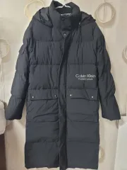 Calvin Klein カルバン・クライン パフォーマンス ダウンジャケット ロング丈 ブラック M 95 100のサムネイル