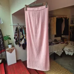Japan Pierre Cardin ピンク ゴージ ニット スカート
