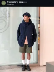 GRAMICCI × FREAK'S STORE フーデッドジャケット ブラック